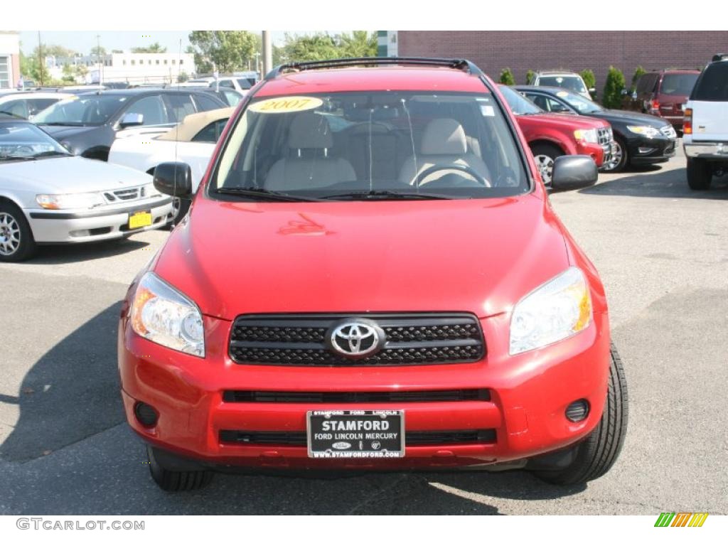 2007 RAV4 4WD - Barcelona Red Pearl / Taupe photo #2