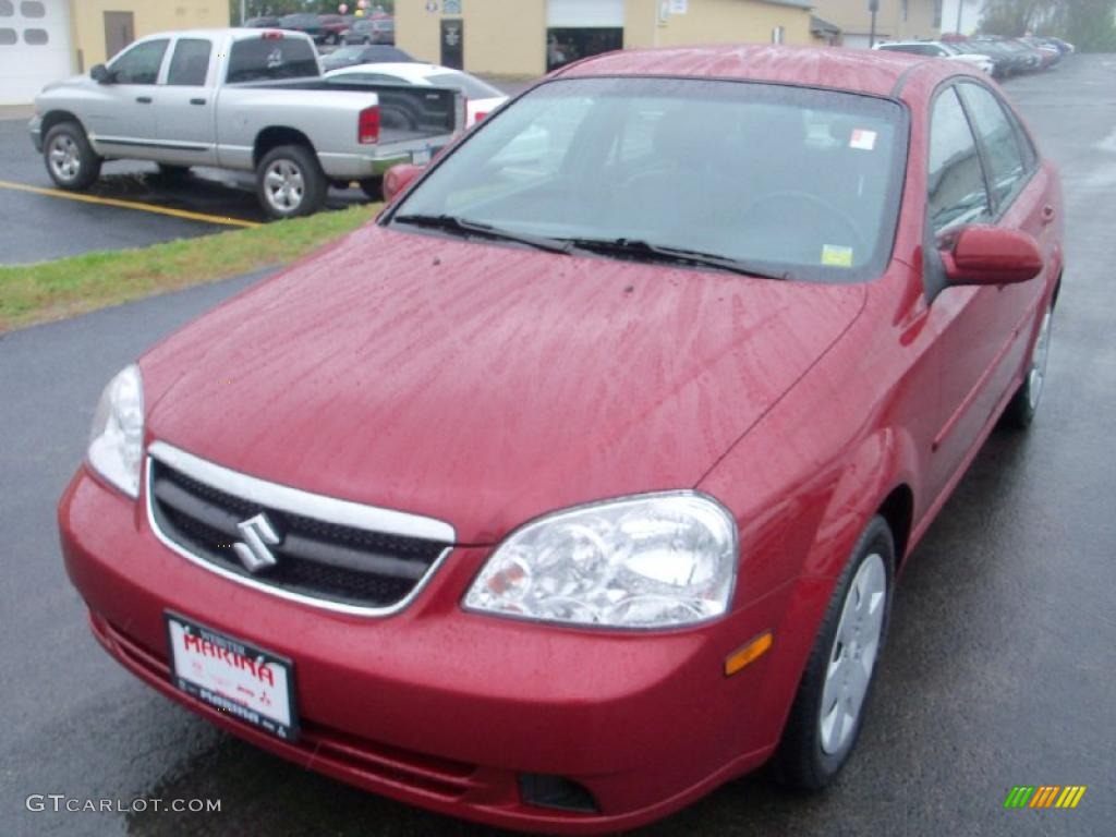 2008 Fusion Red Metallic Suzuki Forenza 37175030 Car