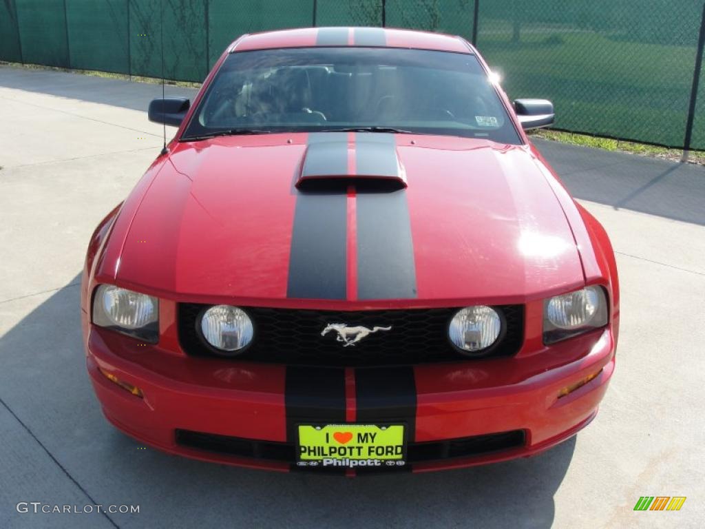 2007 Mustang GT Premium Coupe - Torch Red / Dark Charcoal photo #8