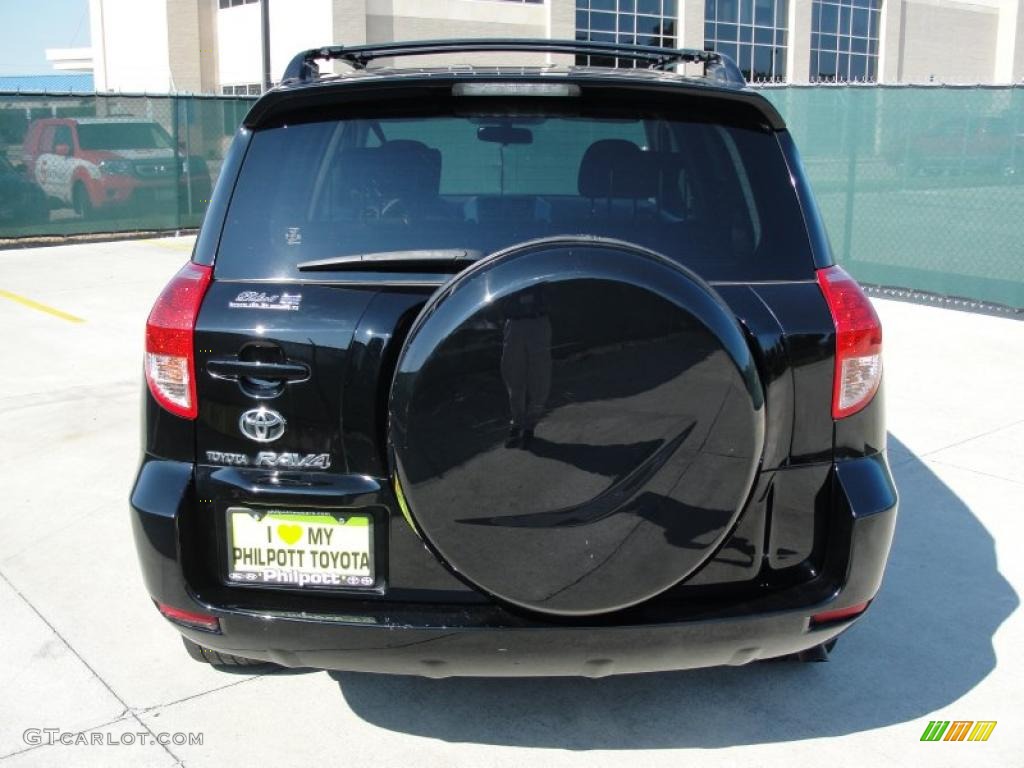2008 RAV4 Sport - Black / Dark Charcoal photo #4