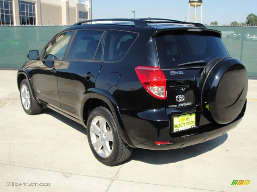 2008 RAV4 Sport - Black / Dark Charcoal photo #5