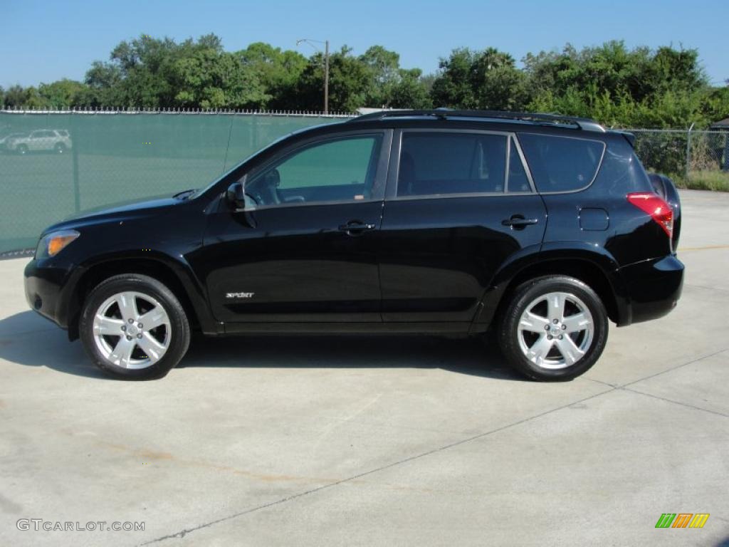 2008 RAV4 Sport - Black / Dark Charcoal photo #6