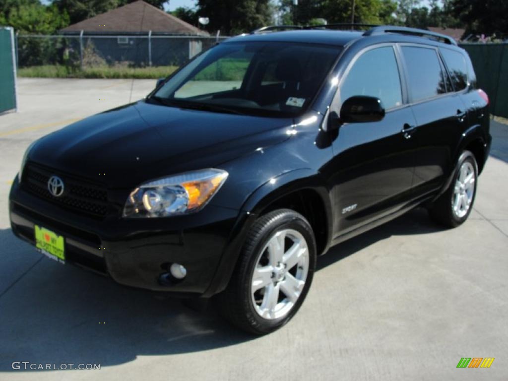 2008 RAV4 Sport - Black / Dark Charcoal photo #7