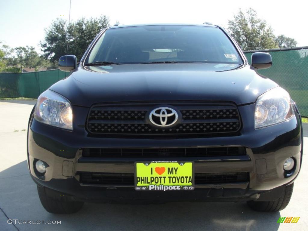 2008 RAV4 Sport - Black / Dark Charcoal photo #9