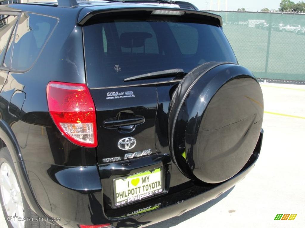 2008 RAV4 Sport - Black / Dark Charcoal photo #21
