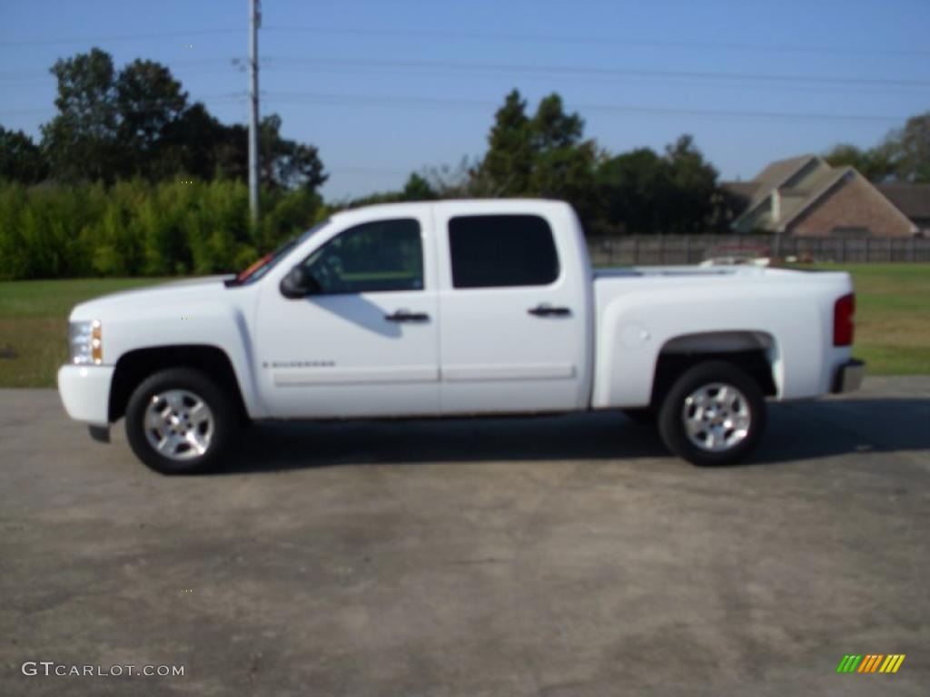 2007 Silverado 1500 LT Crew Cab - Summit White / Tan photo #1