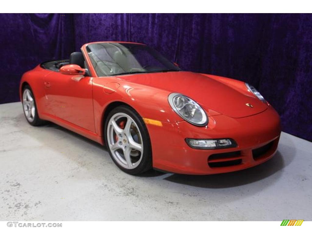 2007 911 Carrera S Cabriolet - Guards Red / Black photo #1