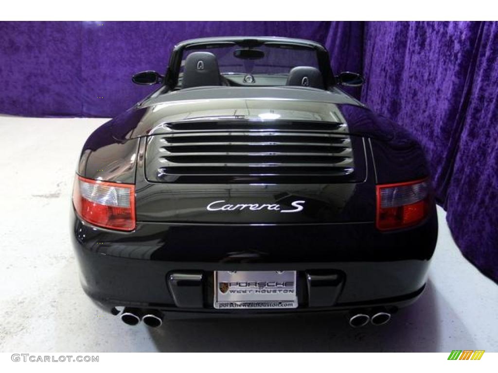 2007 911 Carrera S Cabriolet - Black / Black photo #36