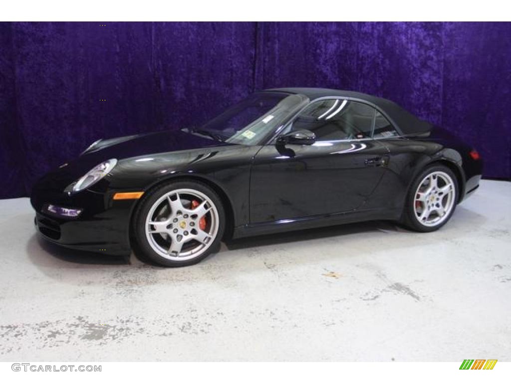 2007 911 Carrera S Cabriolet - Black / Black photo #39