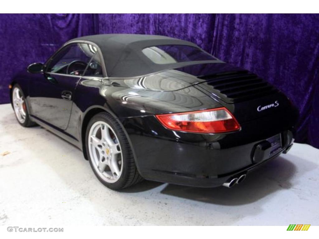 2007 911 Carrera S Cabriolet - Black / Black photo #40