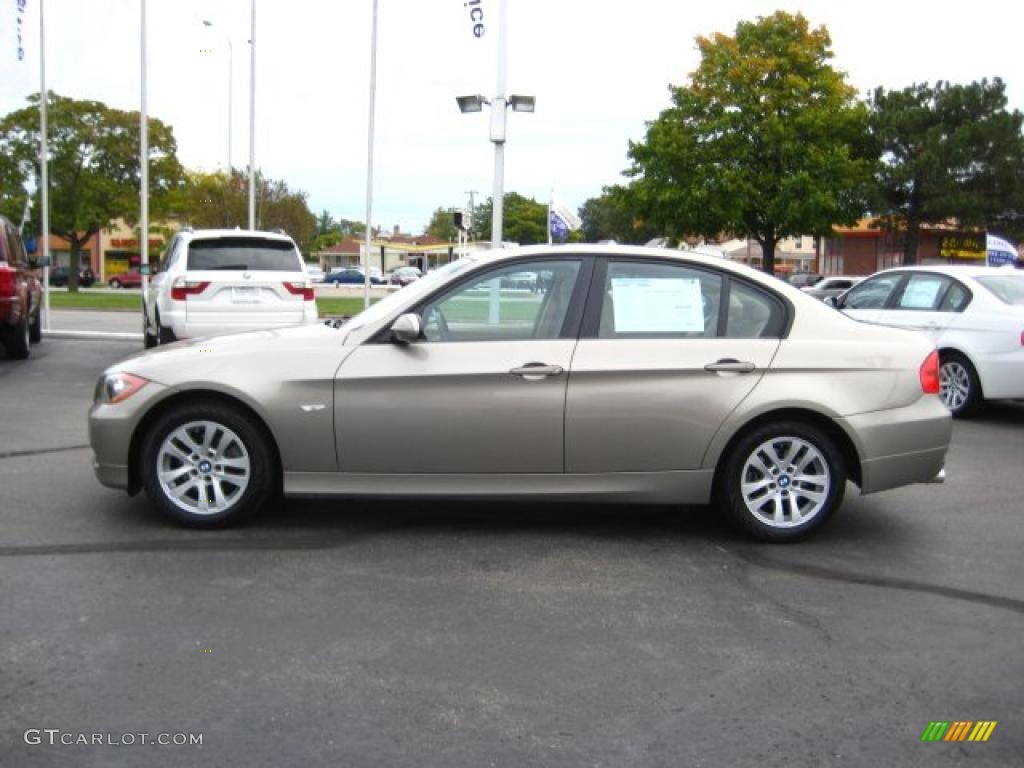 2007 3 Series 328xi Sedan - Platinum Bronze Metallic / Beige Dakota Leather photo #2