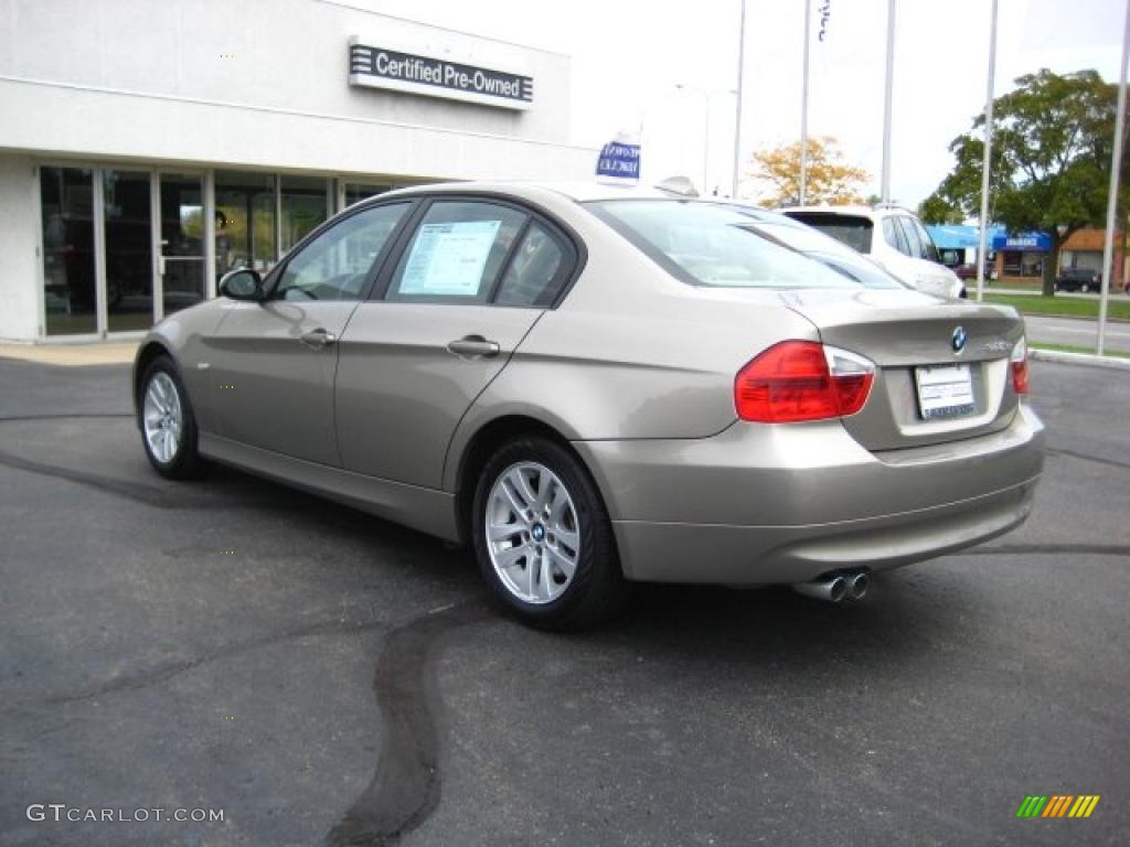 2007 3 Series 328xi Sedan - Platinum Bronze Metallic / Beige Dakota Leather photo #3