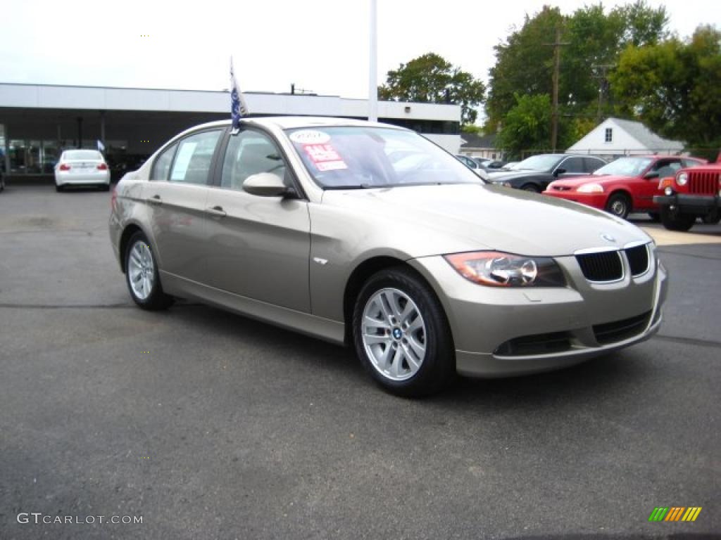 2007 3 Series 328xi Sedan - Platinum Bronze Metallic / Beige Dakota Leather photo #7