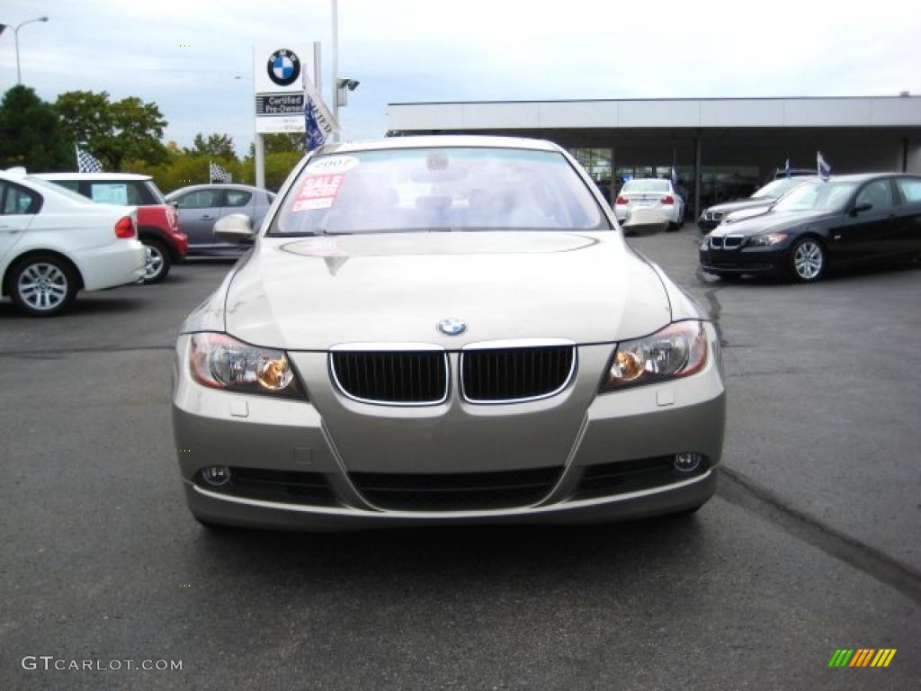 2007 3 Series 328xi Sedan - Platinum Bronze Metallic / Beige Dakota Leather photo #8