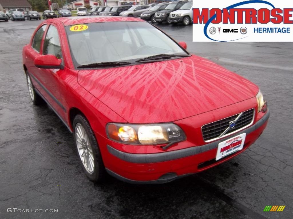 2002 S60 2.4T AWD - Red / Taupe photo #5
