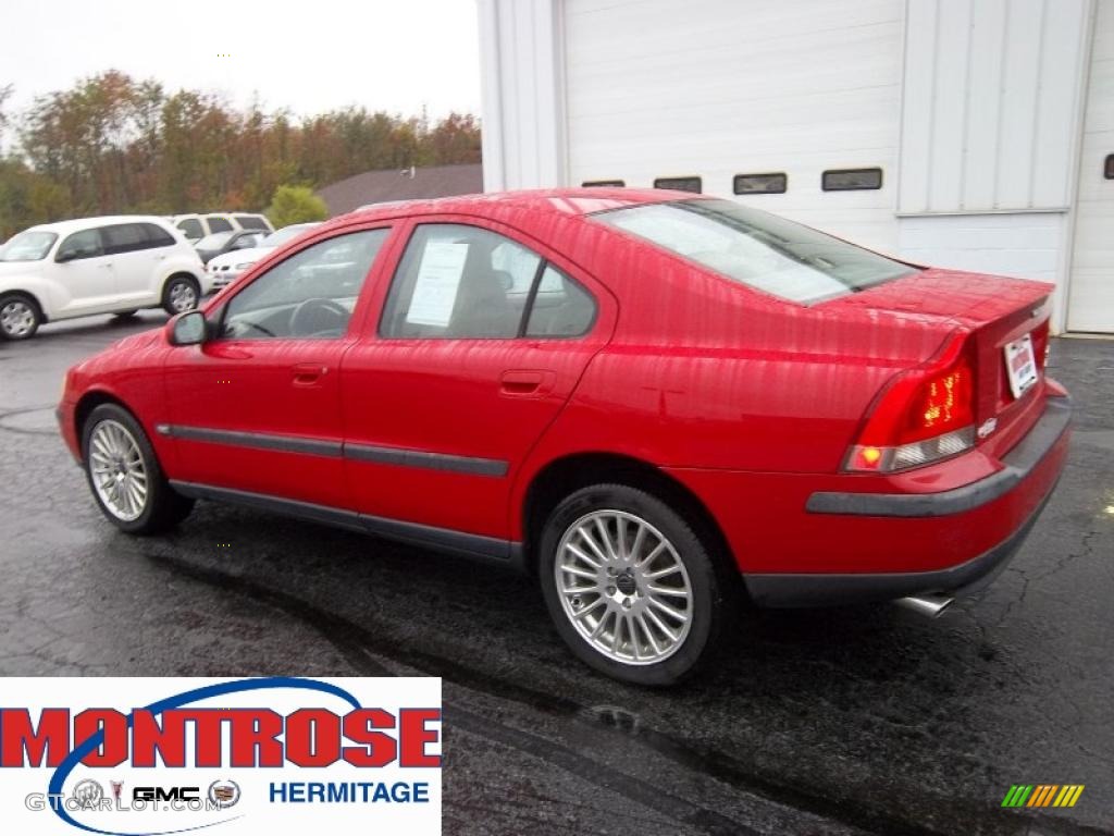 2002 S60 2.4T AWD - Red / Taupe photo #12