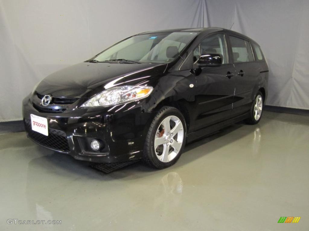 2006 MAZDA5 Touring - Brilliant Black / Black photo #1