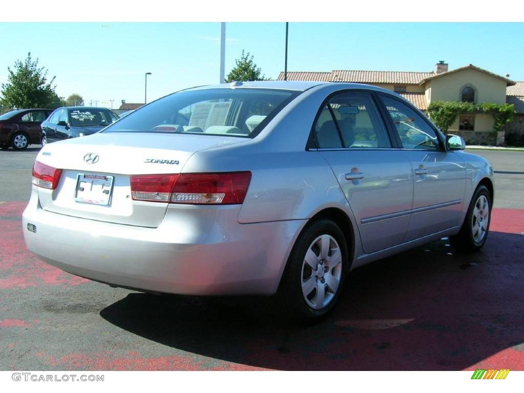 2008 Sonata GLS - Bright Silver / Gray photo #5