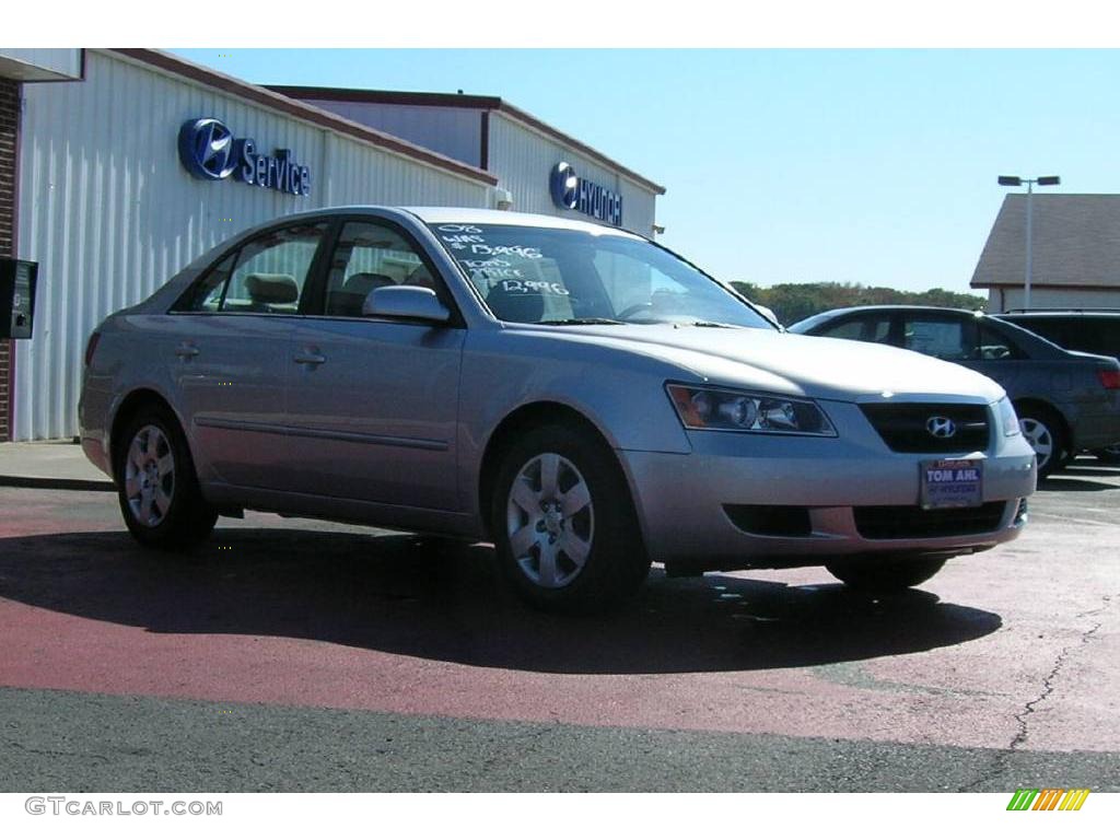 2008 Sonata GLS - Bright Silver / Gray photo #7