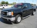 2008 Onyx Black GMC Sierra 1500 SLE Crew Cab  photo #3