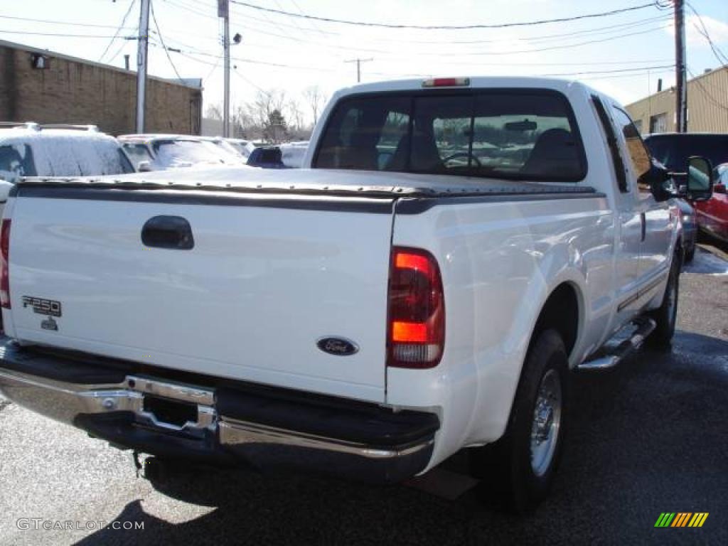 2000 F250 Super Duty XLT Extended Cab - Oxford White / Medium Parchment photo #4