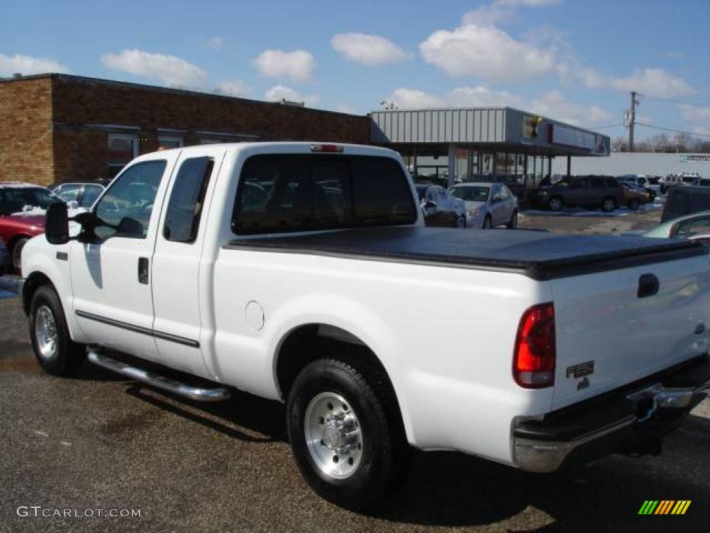 2000 F250 Super Duty XLT Extended Cab - Oxford White / Medium Parchment photo #5