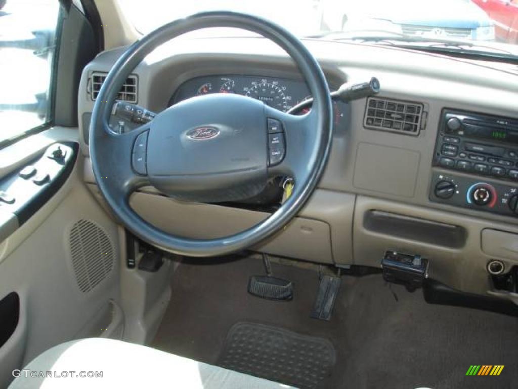 2000 F250 Super Duty XLT Extended Cab - Oxford White / Medium Parchment photo #8