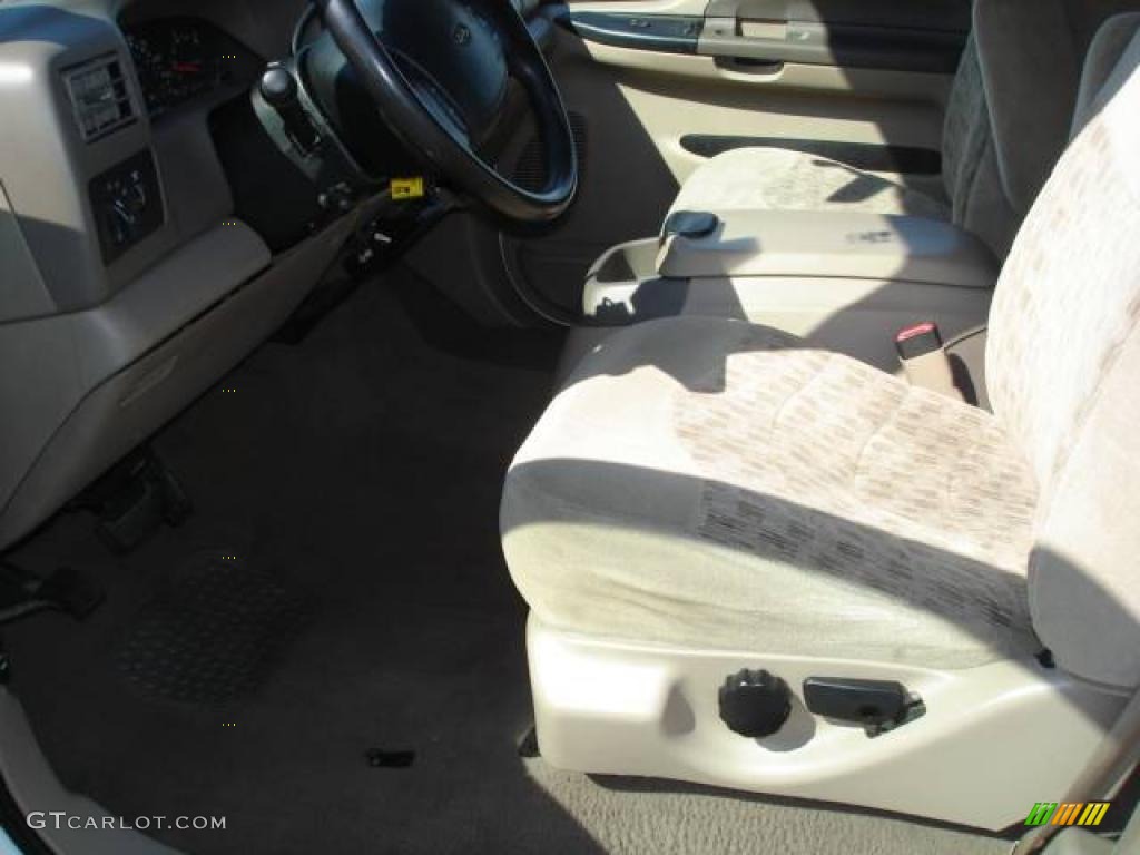 2000 F250 Super Duty XLT Extended Cab - Oxford White / Medium Parchment photo #9