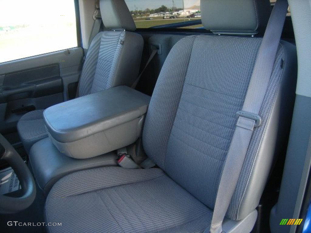 2008 Ram 1500 SXT Regular Cab 4x4 - Electric Blue Pearl / Medium Slate Gray photo #4