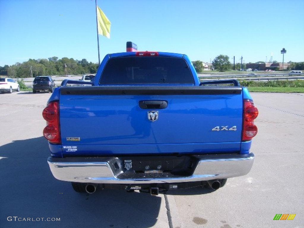 2008 Ram 1500 SXT Regular Cab 4x4 - Electric Blue Pearl / Medium Slate Gray photo #6