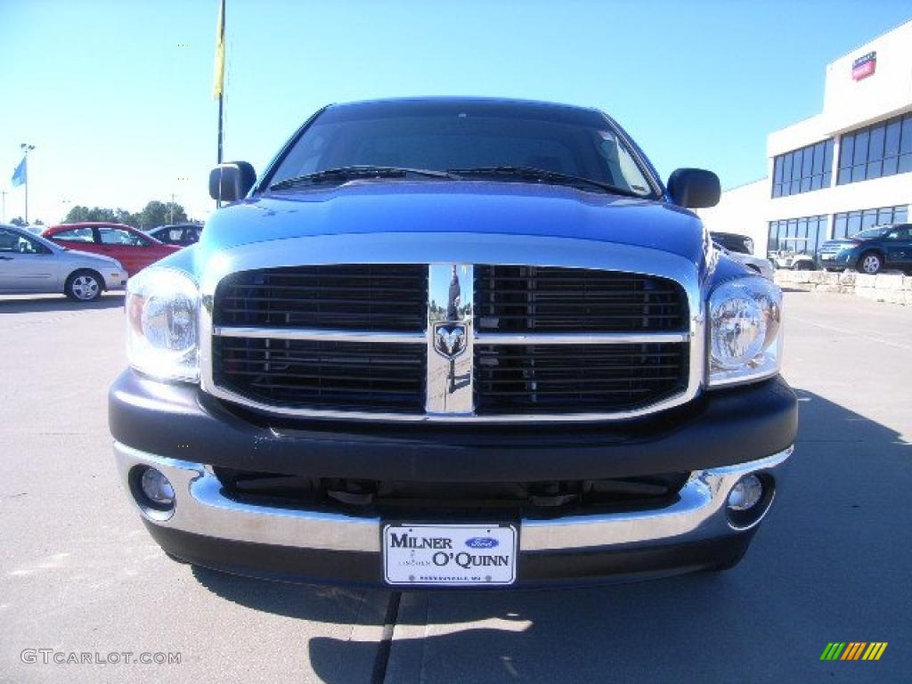 2008 Ram 1500 SXT Regular Cab 4x4 - Electric Blue Pearl / Medium Slate Gray photo #10