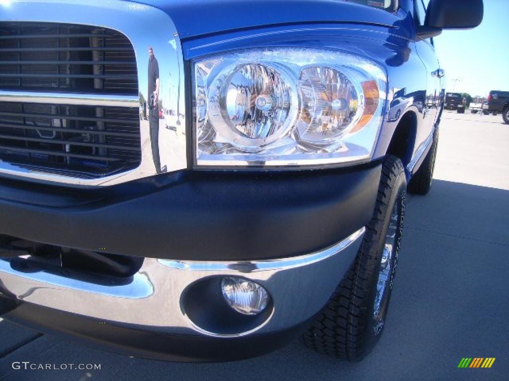 2008 Ram 1500 SXT Regular Cab 4x4 - Electric Blue Pearl / Medium Slate Gray photo #11