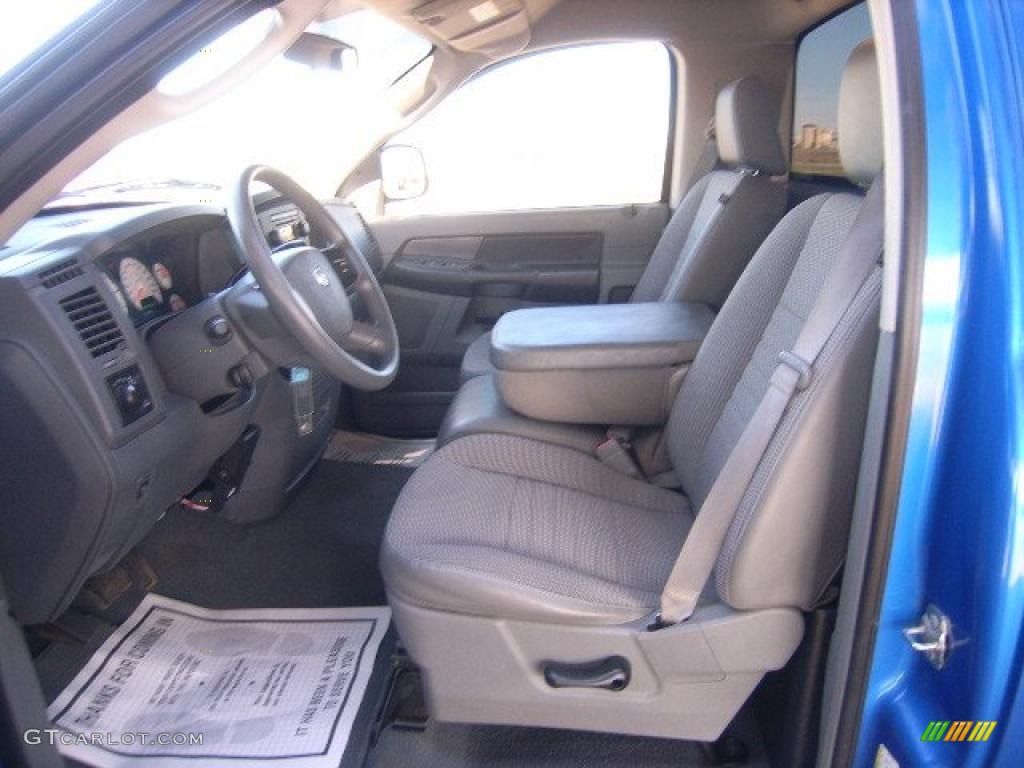 2008 Ram 1500 SXT Regular Cab 4x4 - Electric Blue Pearl / Medium Slate Gray photo #14