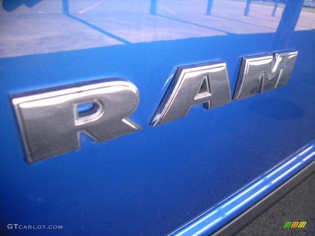 2008 Ram 1500 SXT Regular Cab 4x4 - Electric Blue Pearl / Medium Slate Gray photo #27