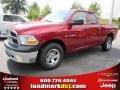 2010 Inferno Red Crystal Pearl Dodge Ram 1500 ST Quad Cab  photo #1