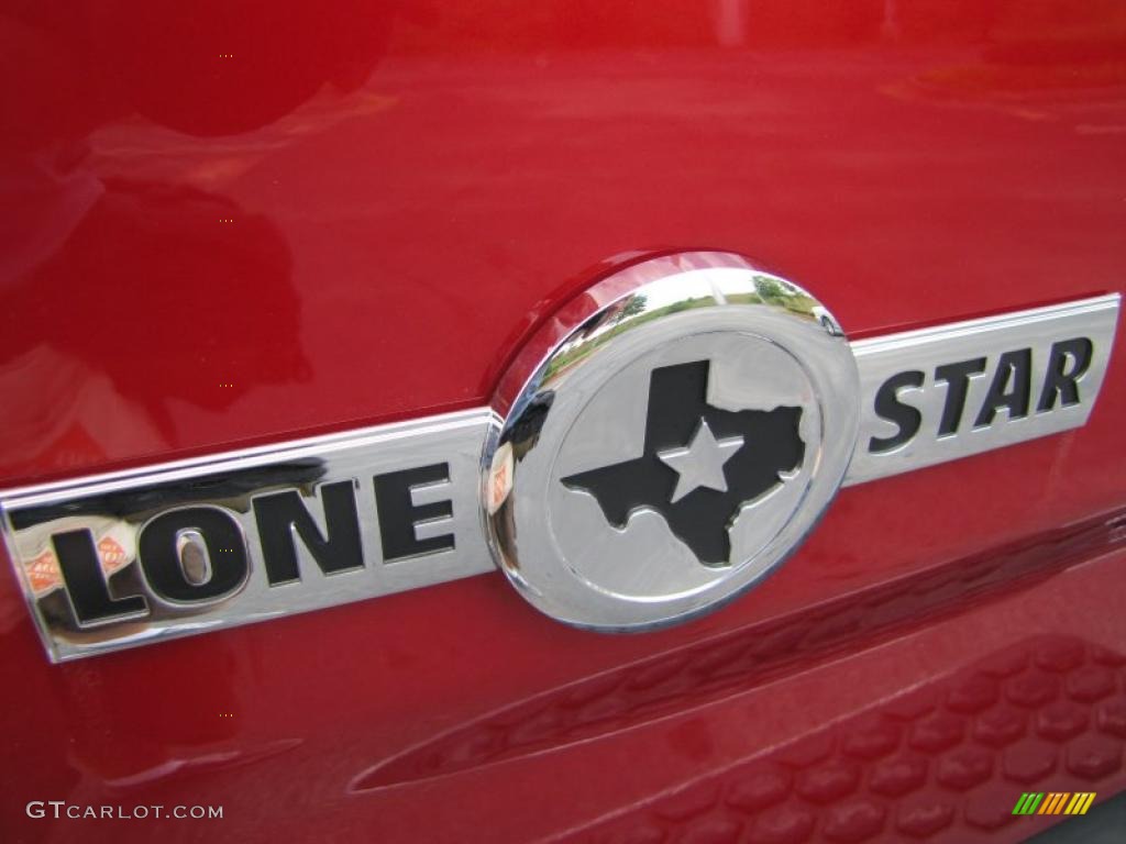 2010 Ram 1500 Lone Star Crew Cab - Inferno Red Crystal Pearl / Dark Slate/Medium Graystone photo #9