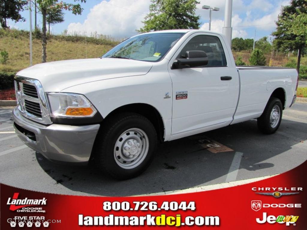 2011 Ram 2500 HD SLT Regular Cab - Bright White / Dark Slate/Medium Graystone photo #1