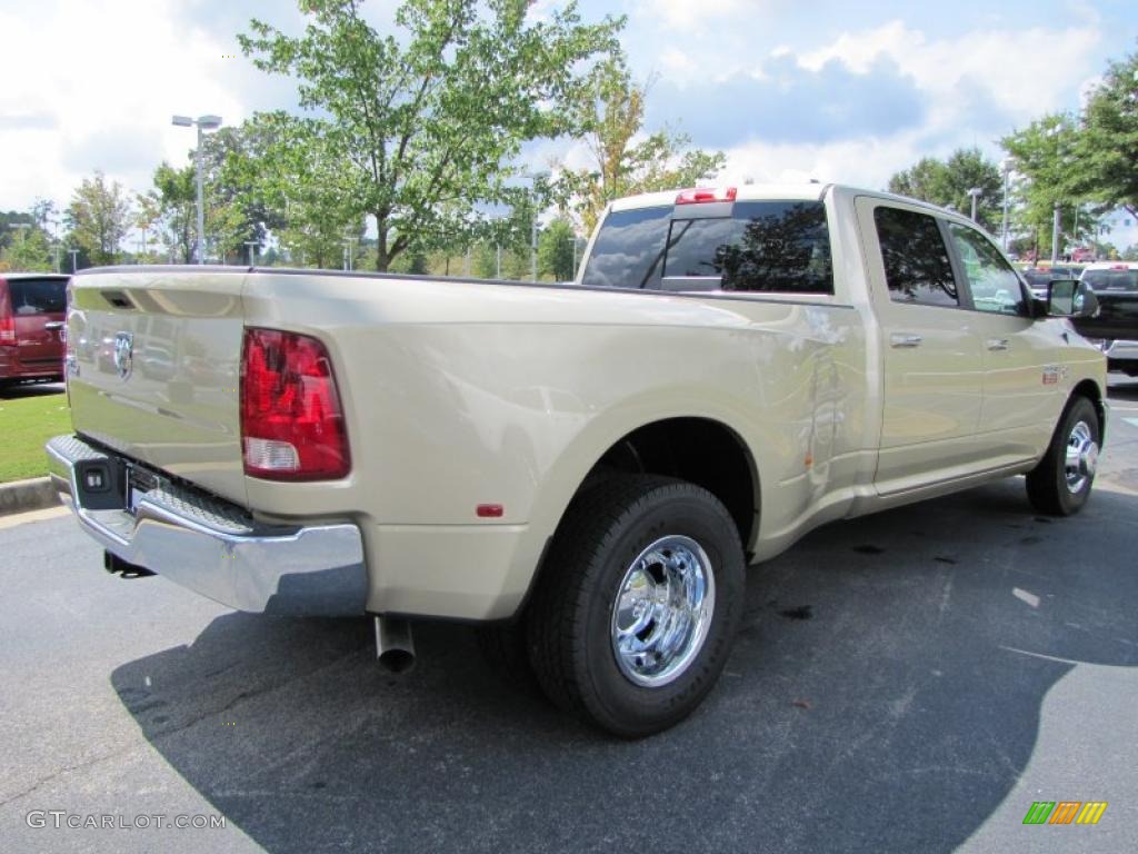 2011 Ram 3500 HD Big Horn Crew Cab Dually - Austin Tan Pearl / Dark Slate Gray/Medium Graystone photo #3