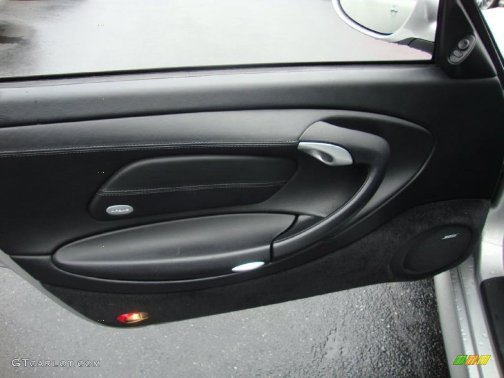 2004 Porsche 911 Carrera 4S Cabriolet Black Door Panel Photo #37208409