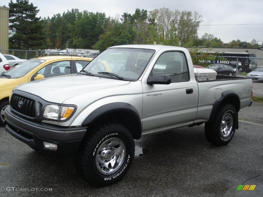 2003 Tacoma Regular Cab 4x4 - Lunar Mist Silver Metallic / Charcoal photo #1