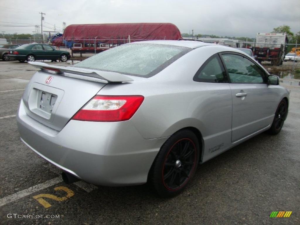 2007 Civic Si Coupe - Alabaster Silver Metallic / Black photo #7