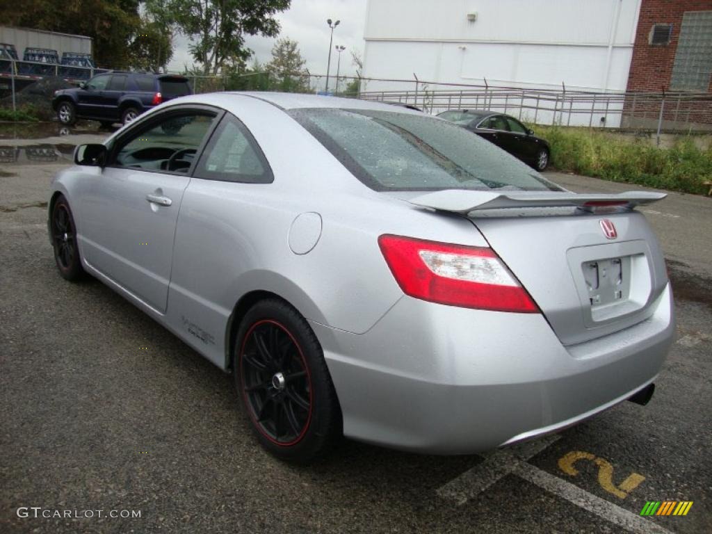 2007 Civic Si Coupe - Alabaster Silver Metallic / Black photo #9