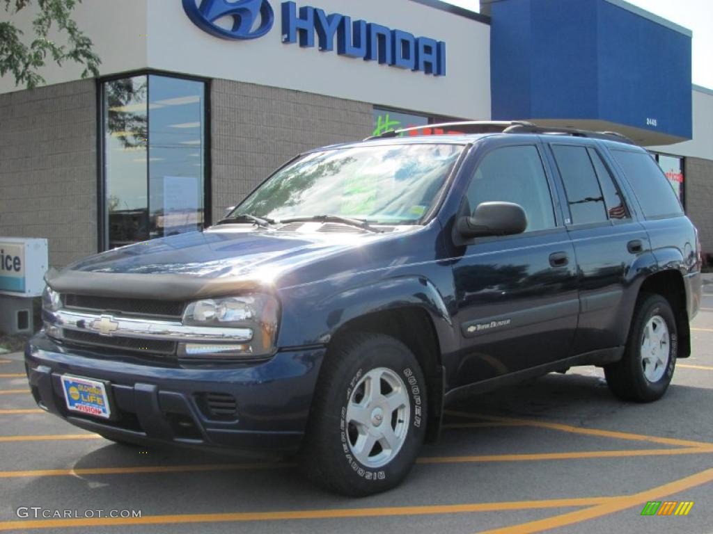 2003 TrailBlazer LS 4x4 - Indigo Blue Metallic / Medium Pewter photo #1