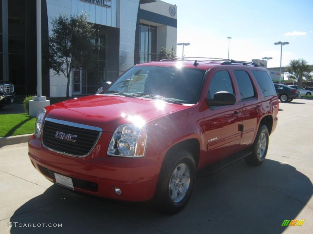 2011 Yukon SLE - Victory Red / Light Tan photo #1