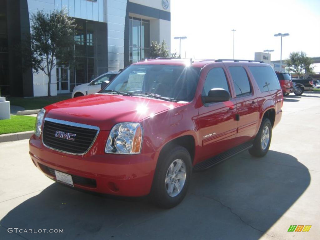 2011 Yukon XL SLE - Victory Red / Light Tan photo #1