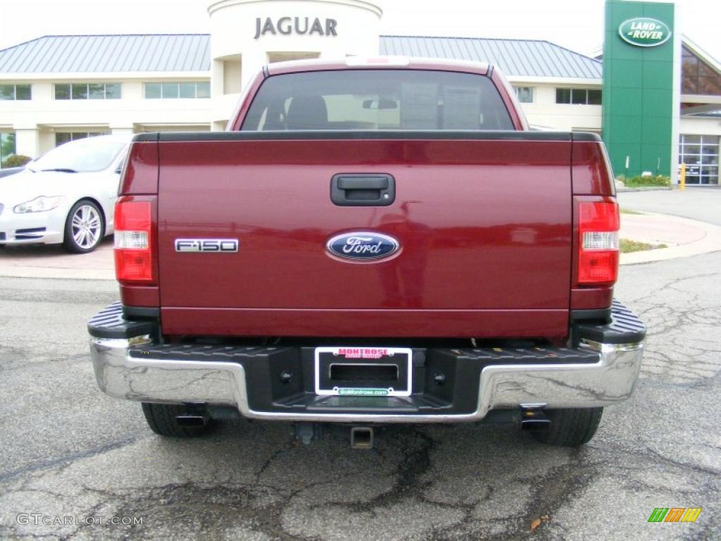 2006 F150 XLT Regular Cab - Dark Toreador Red Metallic / Medium/Dark Flint photo #4