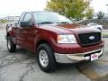 2006 Dark Toreador Red Metallic Ford F150 XLT Regular Cab  photo #7