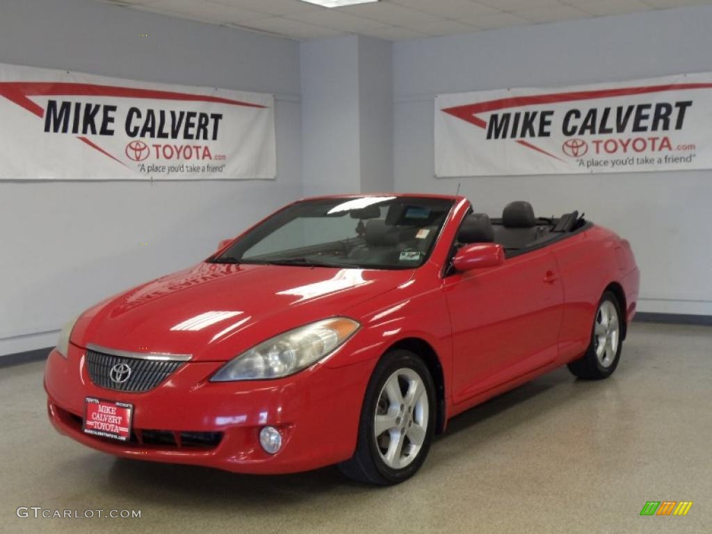 2006 Solara SLE V6 Convertible - Absolutely Red / Charcoal photo #1