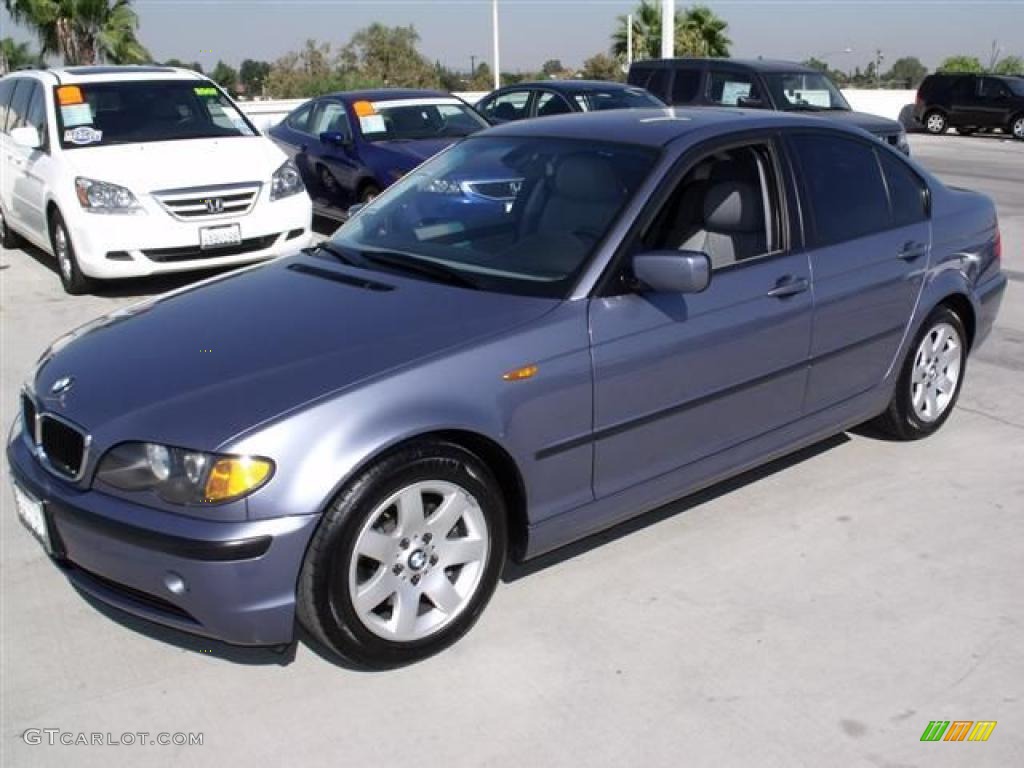 2003 3 Series 325i Sedan - Steel Blue Metallic / Grey photo #3