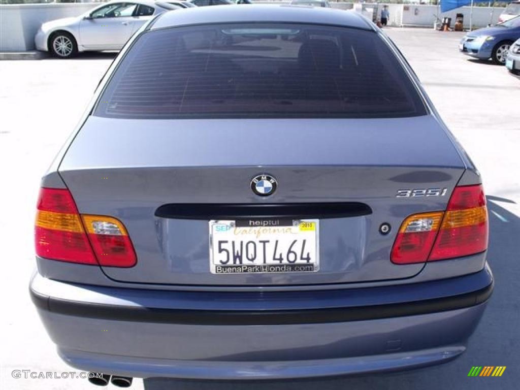 2003 3 Series 325i Sedan - Steel Blue Metallic / Grey photo #6